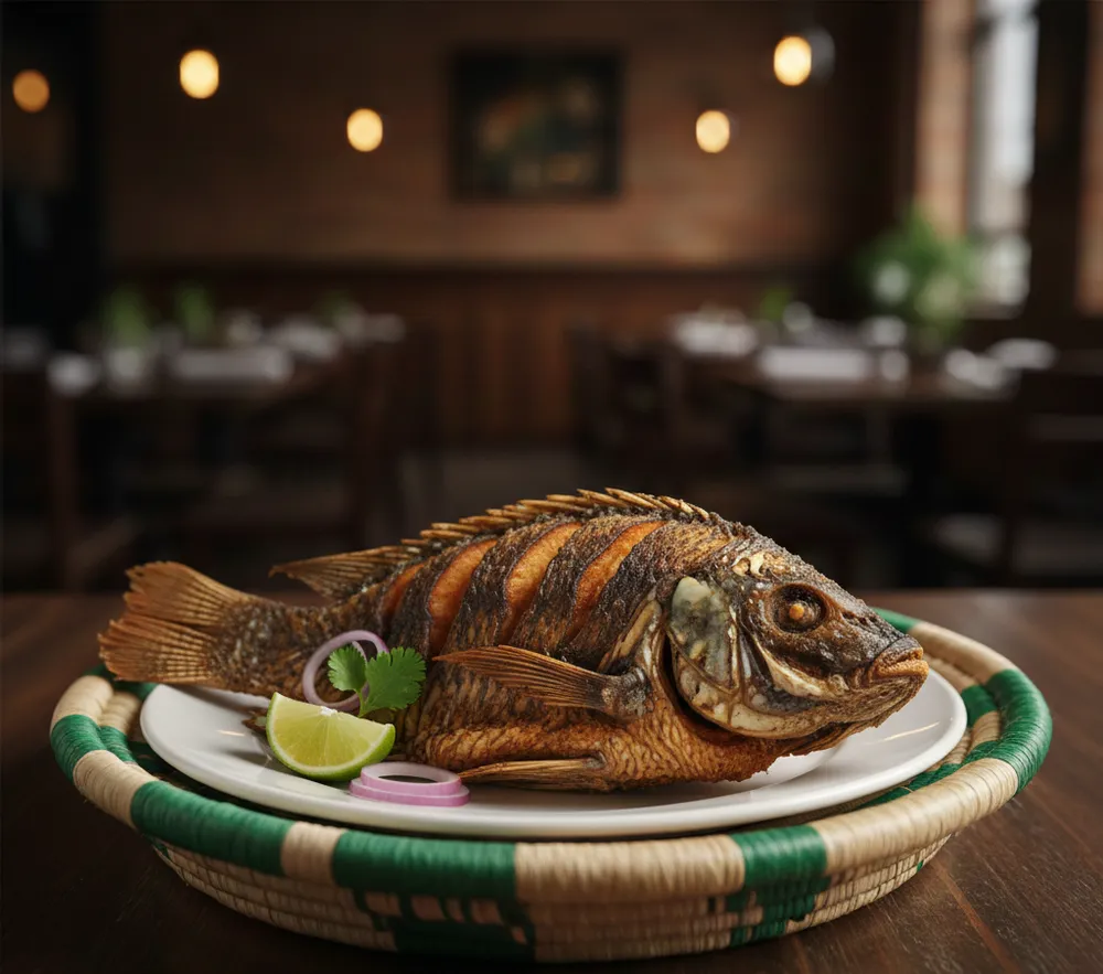 Whole Fried Tilapia - Best food in Magamaga